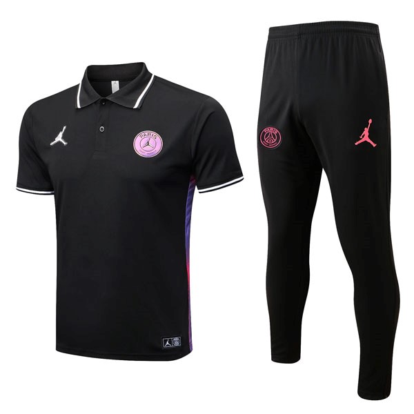 Polo PSG Conjunto Completo 2022/2023 Negro